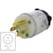 Ac Works Straight Blade Plug, 5-15P, 15 A, 125V AC, 2 Pole, Screw Terminals, Grounded ASMD515P-CL - alternate 2